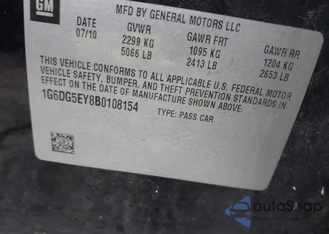 2011 Cadillac Cts Luxury from USA, damaged, VIN 1G6DG5EY8B0108154